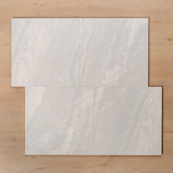 Paradise Grey Matt Rectified Ceramic Tile 300x300mm Offset Pattern - The Blue Space