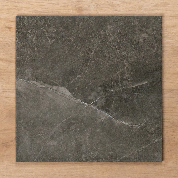 Avalon Charcoal Matt P2 Porcelain Tile 300x300mm - The Blue Space