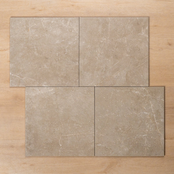 Avalon Greige Matt P3 Porcelain Tile 300x300mm Offset Pattern - The Blue Space