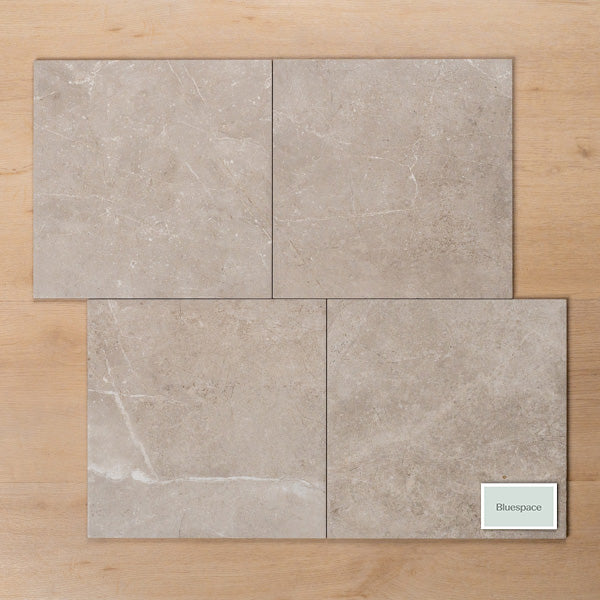 Avalon Grey Matt P3 Porcelain Tile 300x300mm Offset Pattern - The Blue Space