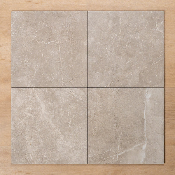 Avalon Grey Matt P3 Porcelain Tile 300x300mm Straight Pattern - The Blue Space