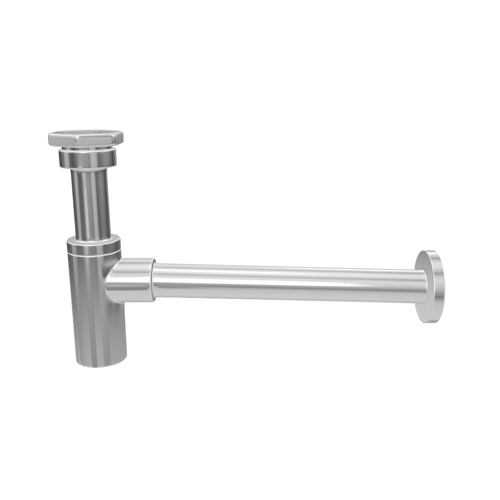 Phoenix 40mm Bottle Trap Chrome 3D Model - The Blue Space