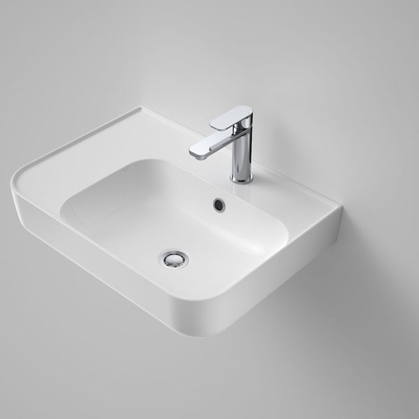 Caroma Tribute Left Hand Shelf Wall Basin 600mm online at The Blue Space