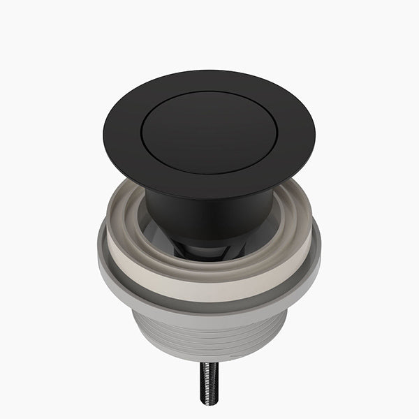 Clark Basin Pop Up Plug and Waste Matte Black - The Blue Space
