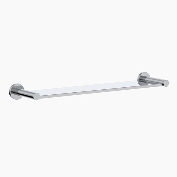 Clark Round Metal Shelf - Chrome 400mm