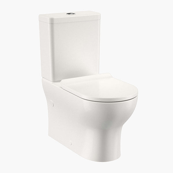 Clark Round Back To Wall Toilet Suite - The Blue Space