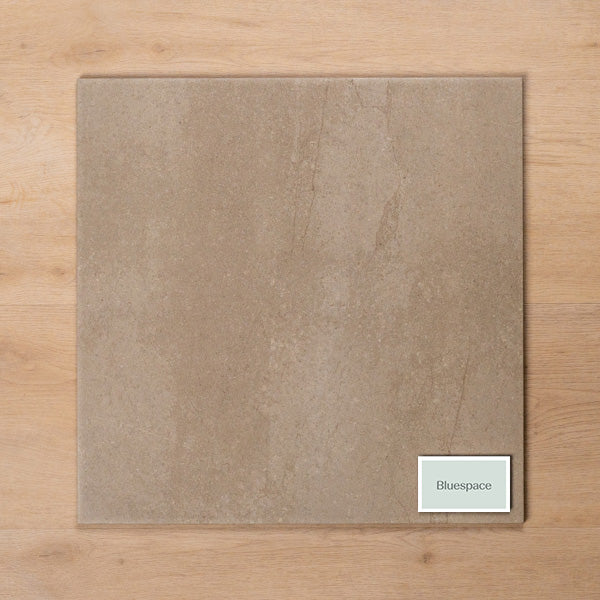 Burleigh Latte Matt Cushioned Edge Porcelain Tile 450x450mm - The Blue Space