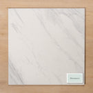 Kings Marble Carrara White Matt Cushioned Edge Ceramic Tile 450x450mm - The Blue Space