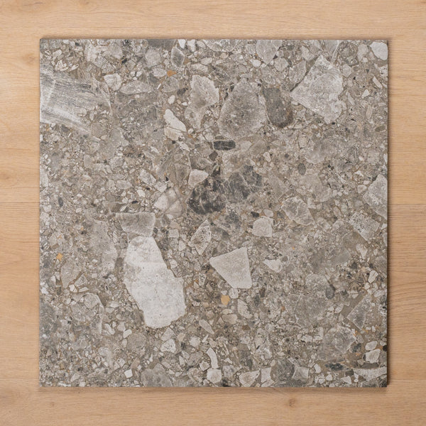Southside Natural Terrazzo External P5 Porcelain Tile 450x450mm - The Blue Space