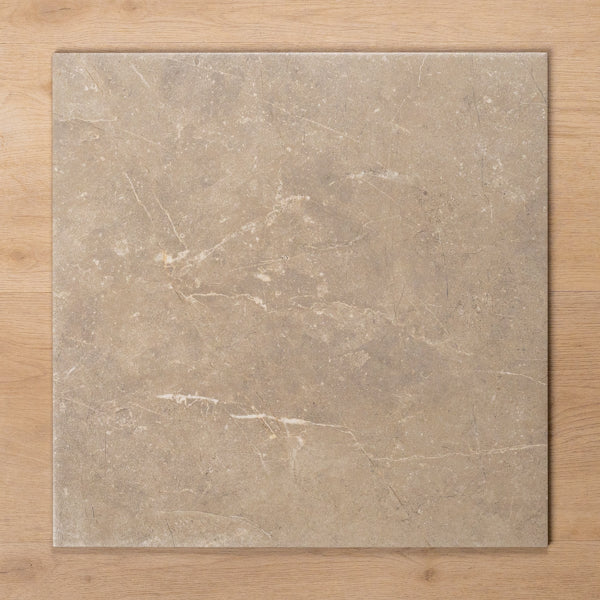 Avalon Greige Lappato Porcelain Tile 450x450mm - The Blue Space