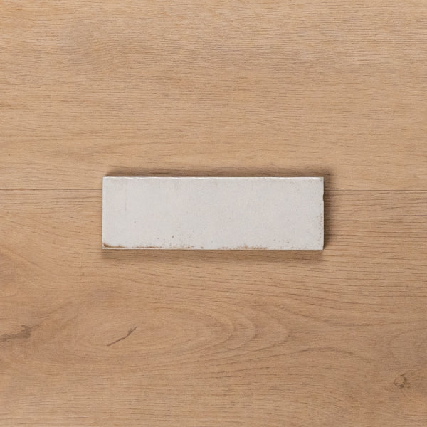 Sicily Bianco White Gloss Bejmat Cushioned Edge Porcelain Tile 50x150mm