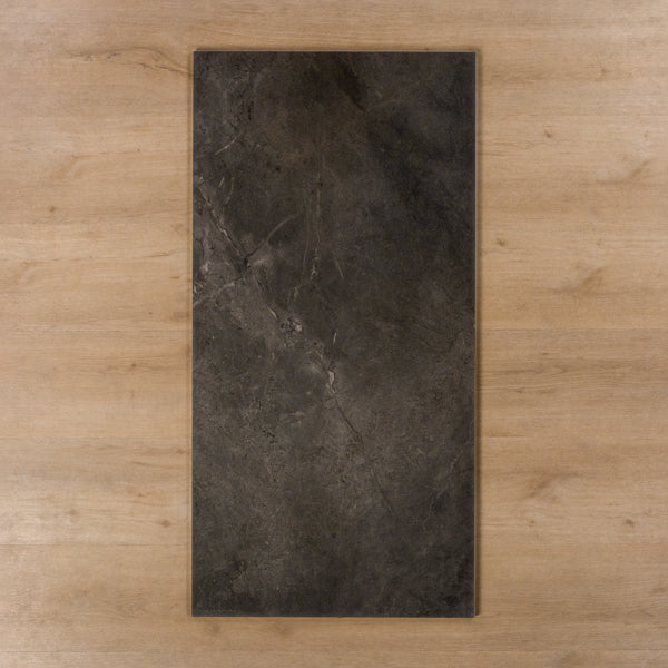 Casuarina Charcoal Matt P4 Porcelain Tile 600x1200mm - The Blue Space