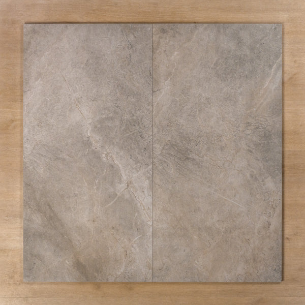 Casuarina Grey Matt P4 Porcelain Tile 600x1200mm Double - The Blue Space