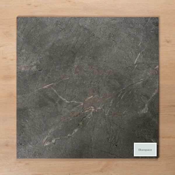 Casuarina Charcoal Honed Porcelain Tile 600x600mm - The Blue Space