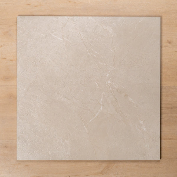Casuarina Cream Honed Porcelain Tile 600x600mm - The Blue Space