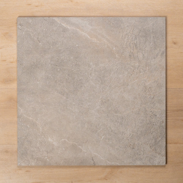 Casuarina Grey Honed Porcelain Tile 600x600mm - The Blue Space