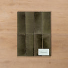 Sicily Grigio Charcoal Gloss Cushioned Edge Porcelain Tile 75x200mm Straight Pattern - The Blue Space