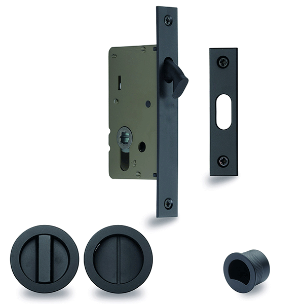 Zanda Visca Cavity Slider Privacy Set Matte Black online at The Blue Space