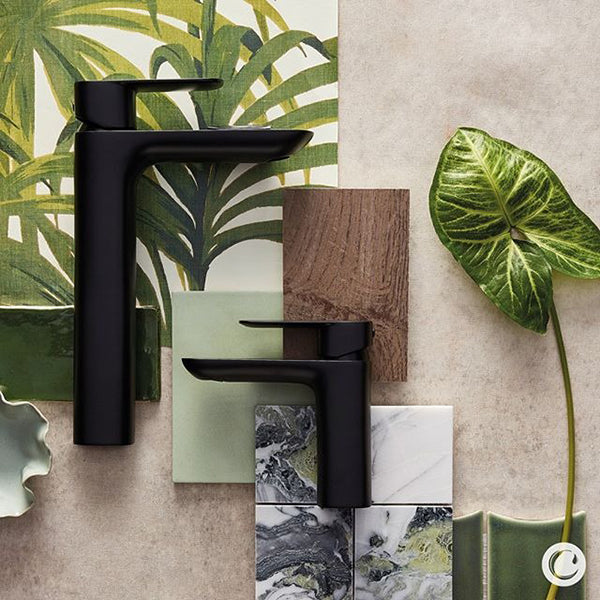 Caroma Contura Tower Basin Mixer Matte Black