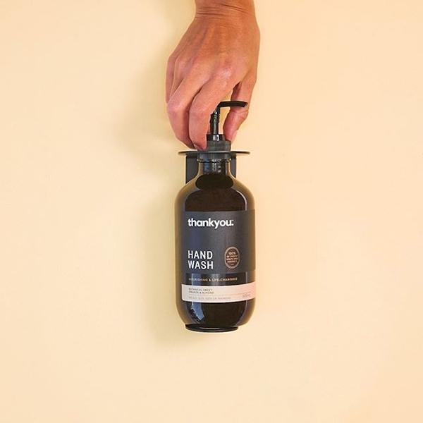 Clark Round Soap Bottle Holder - Matte Black