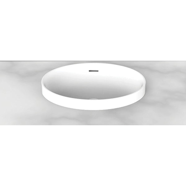 ADP Ozera 495 x 385 Semi Inset Solid Surface Basin White