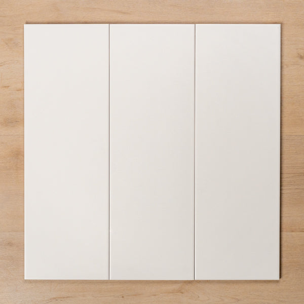 Jervis Satin White 200x600mm Straight Pattern - The Blue Space