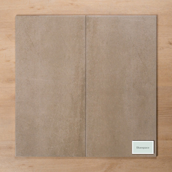 Burleigh Latte Gloss Cushioned Edge Ceramic Tile 300x600mm Double - The Blue Space