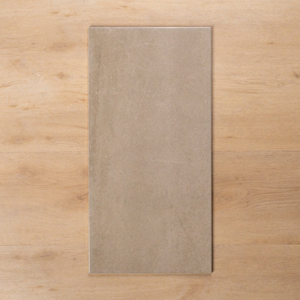 Burleigh Latte Gloss Cushioned Edge Ceramic Tile 300x600mm - The Blue Space