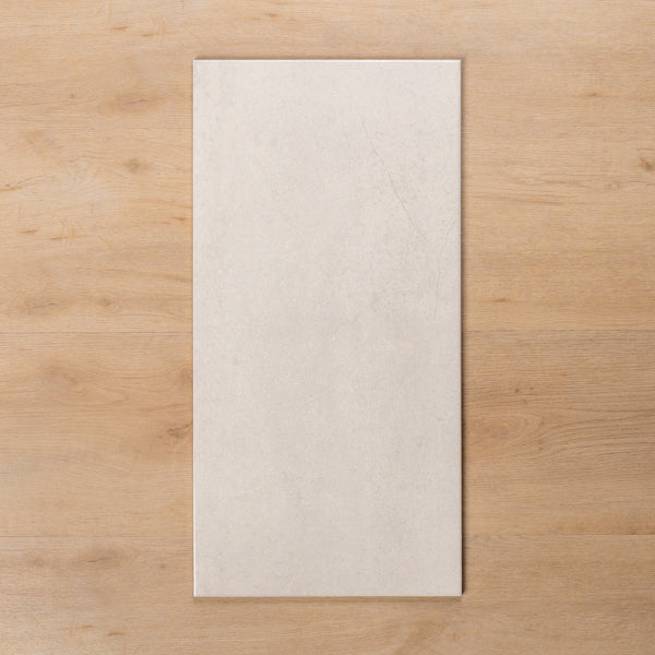 Burleigh White Gloss Cushioned Edge Ceramic Tile 300x600mm - The Blue Space