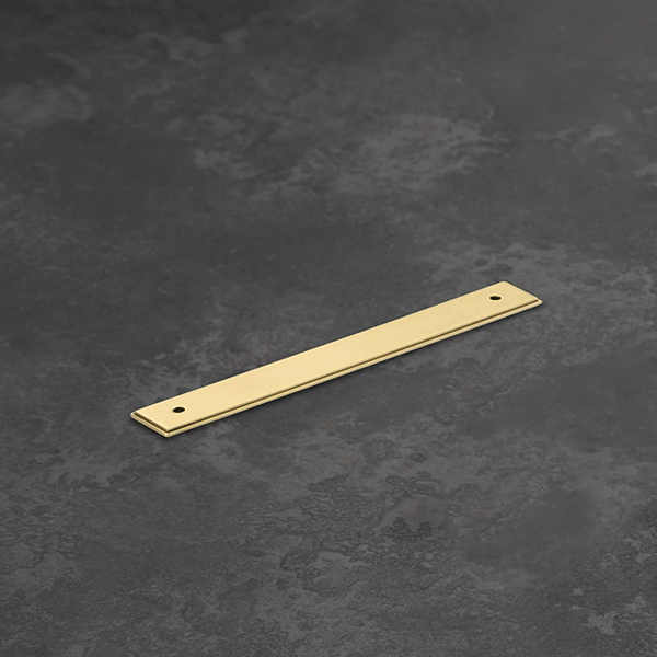 Momo Handles Barrington Backplate to Suit Bar Handle Matt Brass