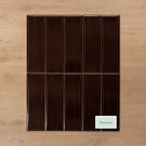 Coolum Brown Gloss Cushioned Edge Ceramic Tile 82x257mm Straight Pattern - The Blue Space