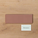 Coolum Pink Gloss Cushioned Edge Ceramic Tile 82x257mm - The Blue Space