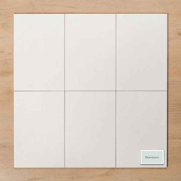 Snowy Satin White Walls 200x300mm Straight Pattern - The Blue Space