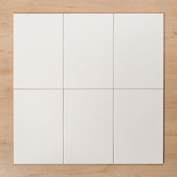 Snowy Satin White Walls 200x300mm Straight Pattern - The Blue Space