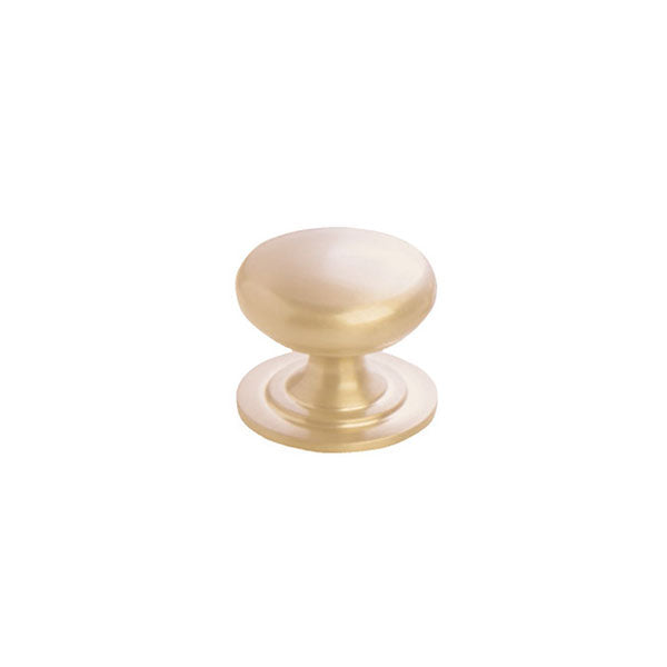 Momo Handles Bosco Plain Knob 32mm Brushed Matt Brass online at The Blue Space