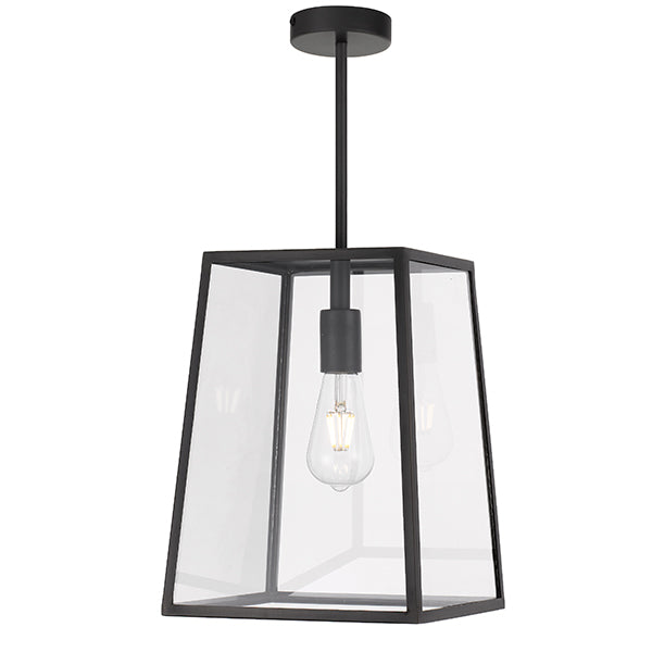 Telbix Cantena ES 25cm Pendant Black | Short pendant lights online at The Blue space