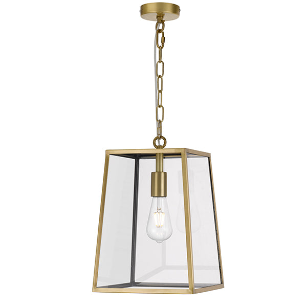 Telbix Cantena ES 25cm Pendant Antique Brass online at The Blue Space