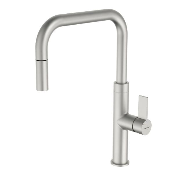 Urbane II Pull Down Sink Mixer in Brushed Nickel by Caroma - The Blue Space