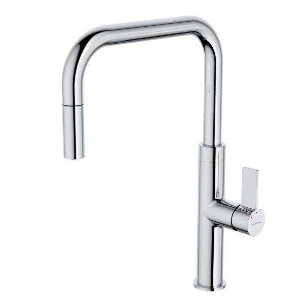 Urbane II Pull Down Sink Mixer in Chrome by Caroma - The Blue Space