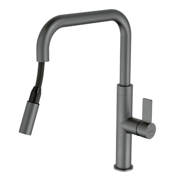 Urbane II Pull Down Sink Mixer in Gunmetal by Caroma - The Blue Space