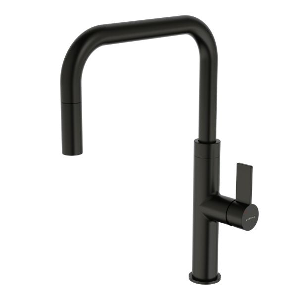Urbane II Pull Down Sink Mixer in Matte Black by Caroma - The Blue Space