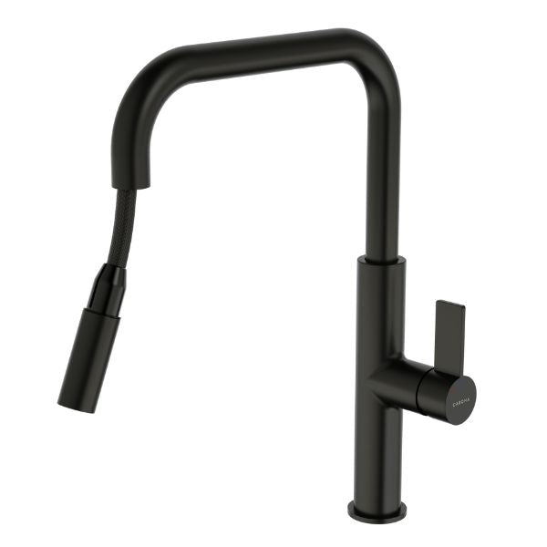 Urbane II Pull Down Sink Mixer in Matte Black by Caroma - The Blue Space