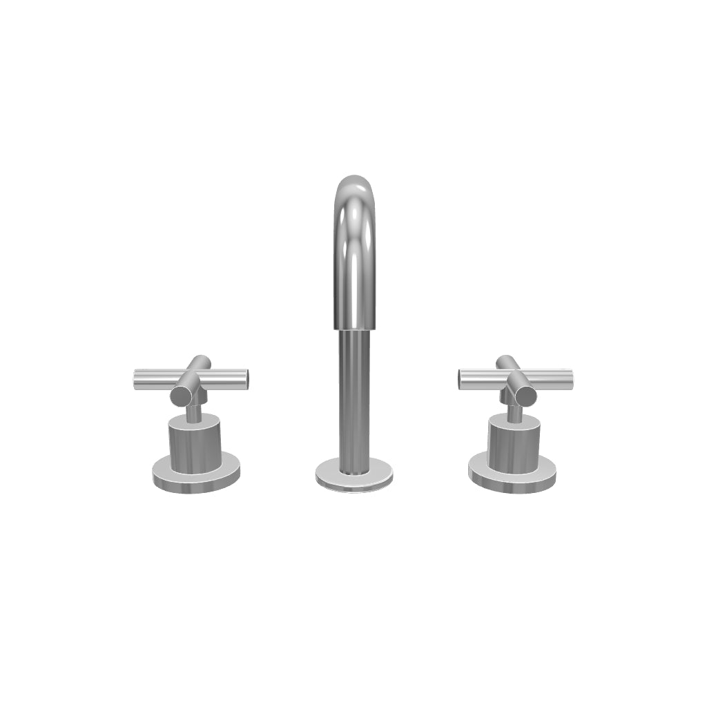 Clark Cross Basin Set - Chrome 3D Model - The Blue Space
