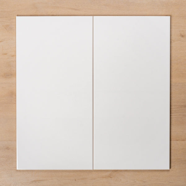 Watsons Gloss White Non-Rectified Wall 300x600mm Double - The Blue Space