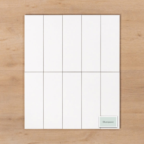 Wategos Gloss White 100x300mm Straight Pattern - The Blue Space