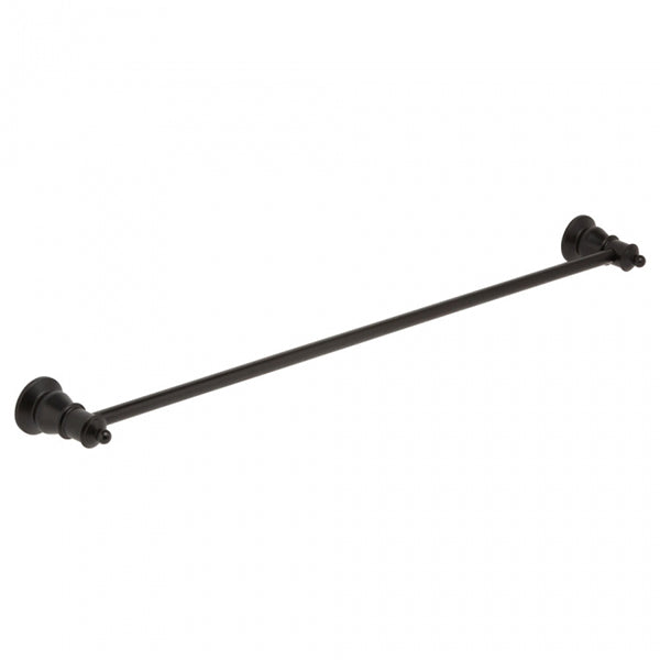 Fienza Lillian Single Towel Rail - Matte Black - The Blue Space