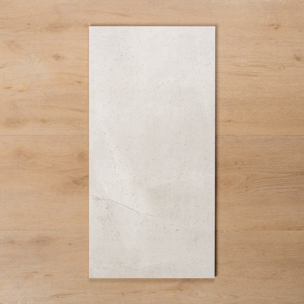 Discovery Silver Pearl Gloss Rectified Ceramic Tile 300x600mm - The Blue Space