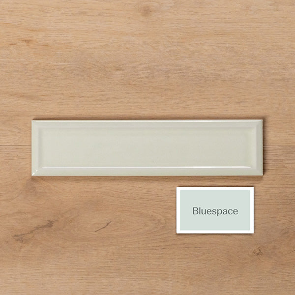 Whitehaven Green Gloss Frame Ceramic Subway Tile 68x280mm - The Blue Space