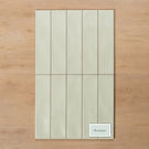 Whitehaven Green Wavy Satin Ceramic Subway Tile 68x280mm Straight Pattern - The Blue Space