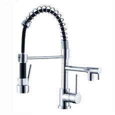 Nero Gamma Pull Out Spray Sink Mixer Chrome | The Blue Space